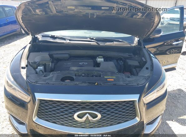 5N1DL0MM7HC555703 2017 INFINITI QX60 Black Հետևի տեսք