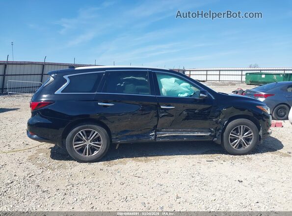 5N1DL0MM7HC555703 2017 INFINITI QX60 Black Սալոնի հետևի տեսք