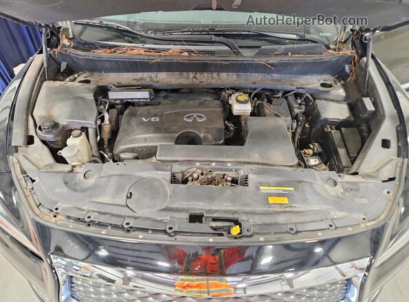 5N1DL0MMXHC545554 2017 INFINITI QX60 Black Շարժիչի բաժամունքի տեսք