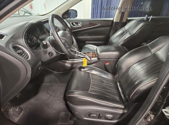 5N1DL0MMXHC545554 2017 INFINITI QX60 Black Սալոնի դիմացի տեսք