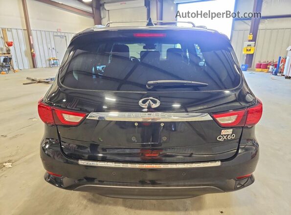 5N1DL0MMXHC545554 2017 INFINITI QX60 Black Հետևի տեսք