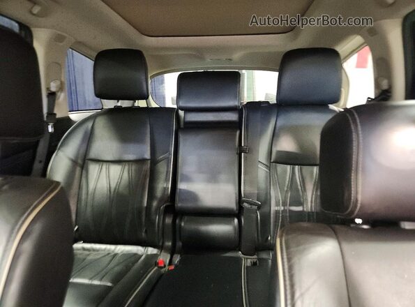 5N1DL0MMXHC545554 2017 INFINITI QX60 Black Հետևի նստատեղերի տեսք