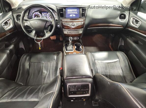 5N1DL0MMXHC545554 2017 INFINITI QX60 Black Առջևի վահանակի տեսք