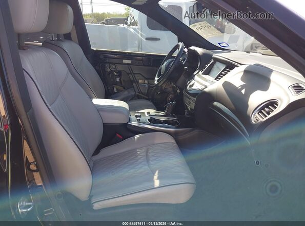 5N1DL0MN0KC527595 2019 INFINITI QX60 Черный Вид салона спереди