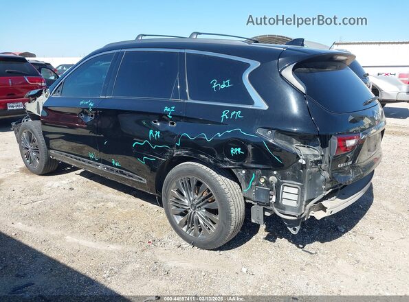 5N1DL0MN0KC527595 2019 INFINITI QX60 Черный Задняя левая четверть