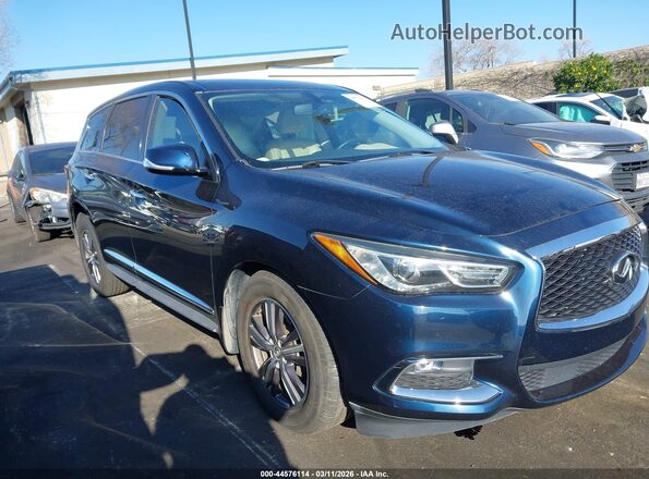 5N1DL0MN1JC532187 2018 INFINITI QX60 Blue უკანა სალონის ხედი