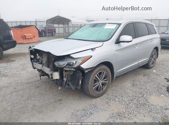 5N1DL0MN2HC555102 2017 INFINITI QX60 Silver Front left