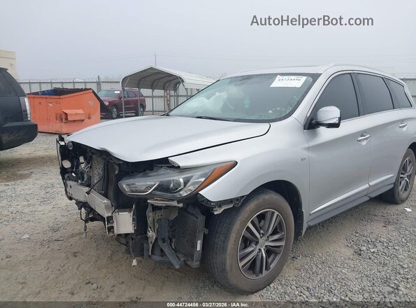 5N1DL0MN2HC555102 2017 INFINITI QX60 Silver Front view