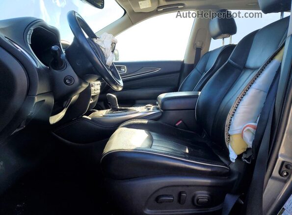5N1DL0MN3JC530313 2018 INFINITI QX60 Gray Widok wnętrza z przodu