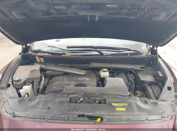 5N1DL0MN4KC505311 2019 INFINITI QX60 Maroon უკანა ხედი