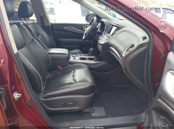 5N1DL0MN4KC505311 2019 INFINITI QX60 Maroon წინა სალონის ხედი
