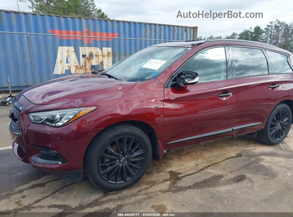 5N1DL0MN4KC505311 2019 INFINITI QX60 Maroon წინა ხედი