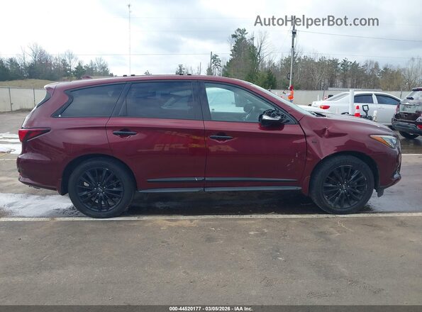 5N1DL0MN4KC505311 2019 INFINITI QX60 Maroon სალონის 360-გრადუსიანი ხედი