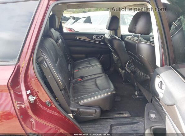 5N1DL0MN4KC505311 2019 INFINITI QX60 Maroon VIN კოდის სტიკერის ხედი
