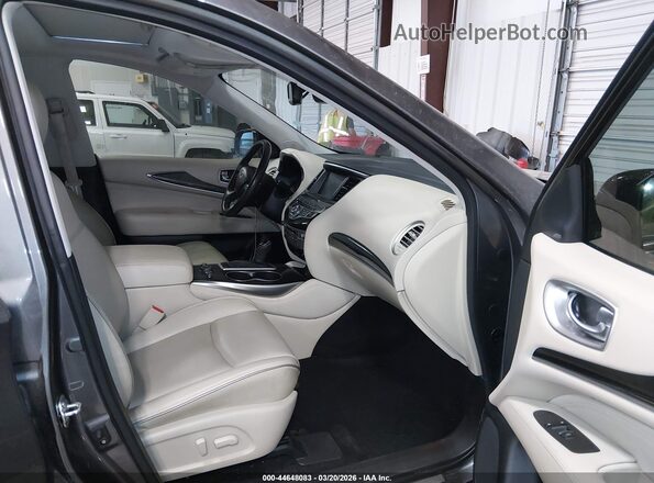 5N1DL0MN6KC550590 2019 INFINITI QX60 Gray წინა სალონის ხედი