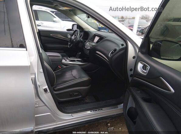 5N1DL0MN7HC556682 2017 INFINITI QX60 Silver Widok wnętrza z przodu