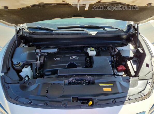 5N1DL0MNXJC511824 2018 INFINITI QX60 White Շարժիչի բաժամունքի տեսք