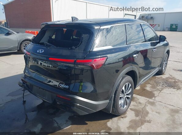 5N1DL1ER0PC369922 2023 INFINITI QX60 Black Задня права чверть