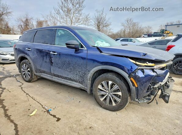 5N1DL1ES8PC370674 2023 INFINITI QX60 Blue Front right