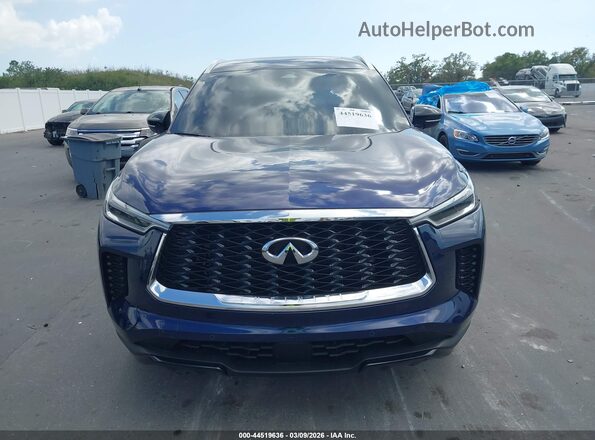 5N1DL1FR6PC347258 2023 INFINITI QX60 Blue Вид щитка приладів