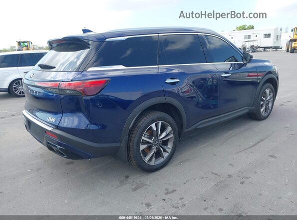 5N1DL1FR6PC347258 2023 INFINITI QX60 Blue Задня права чверть