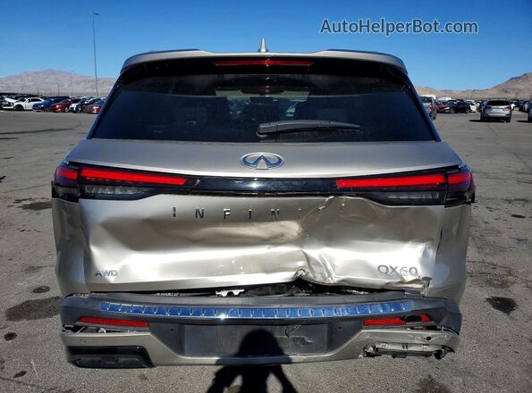 5N1DL1FS3PC350928 2023 INFINITI QX60 Gold უკანა ხედი