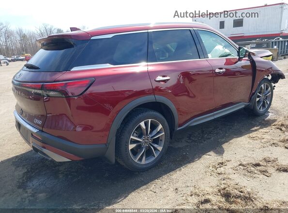 5N1DL1FS4NC342494 2022 INFINITI QX60 Burgundy Trasero derecho