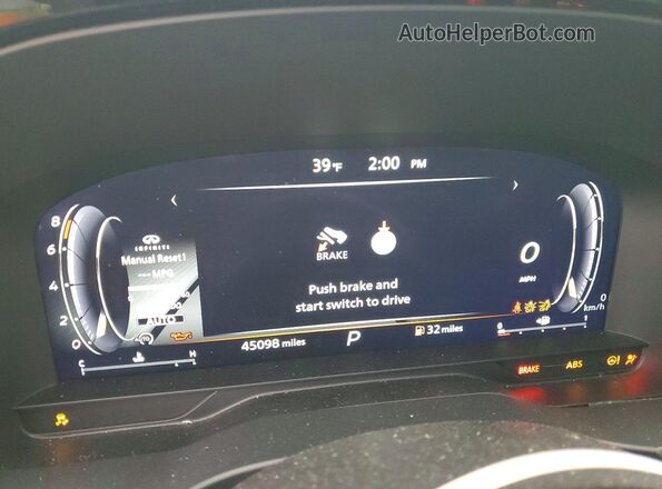 5N1DL1FS5RC331252 2024 INFINITI QX60 White Instrument cluster view