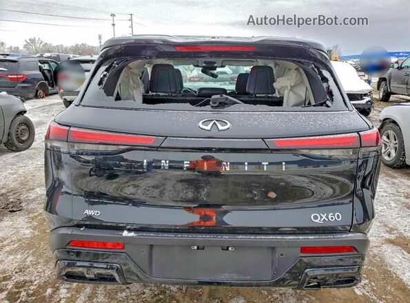 5N1DL1FS6RC341465 2024 INFINITI QX60 Black უკანა ხედი