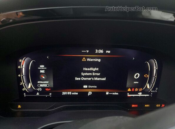5N1DL1GS0PC331235 2023 INFINITI QX60 White Instrument cluster view