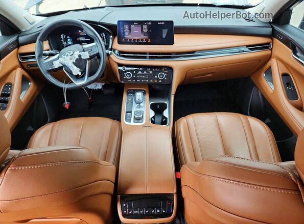 5N1DL1GS1RC337094 2024 INFINITI QX60 Gray Вид панелі приладів