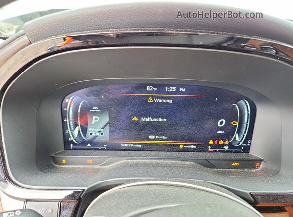 5N1DL1GS1RC337094 2024 INFINITI QX60 Gray Вид щитка приладів