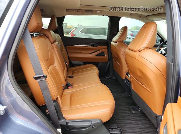 5N1DL1GS1RC337094 2024 INFINITI QX60 Gray Вид задньої частини салону