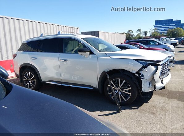 5N1DL1GS6PC348606 2023 INFINITI QX60 White Widok wnętrza z tyłu