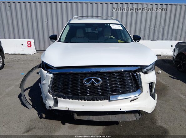 5N1DL1GS6PC348606 2023 INFINITI QX60 White Widok zestawu wskaźników