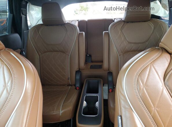 5N1DL1HU4PC355716 2023 INFINITI QX60 White Вид задніх сидінь