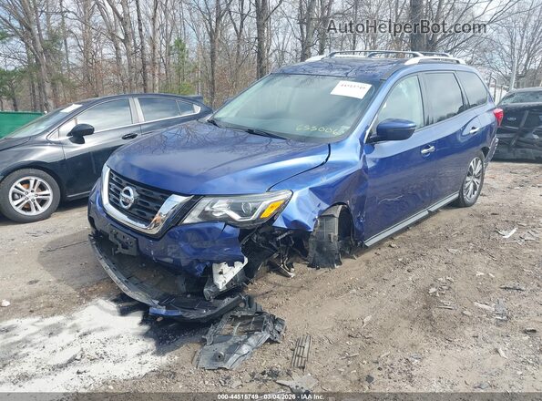 5N1DR2MM2KC653006 2019 NISSAN PATHFINDER Blue Առջևի ձախ երեք քառորդ տեսարան