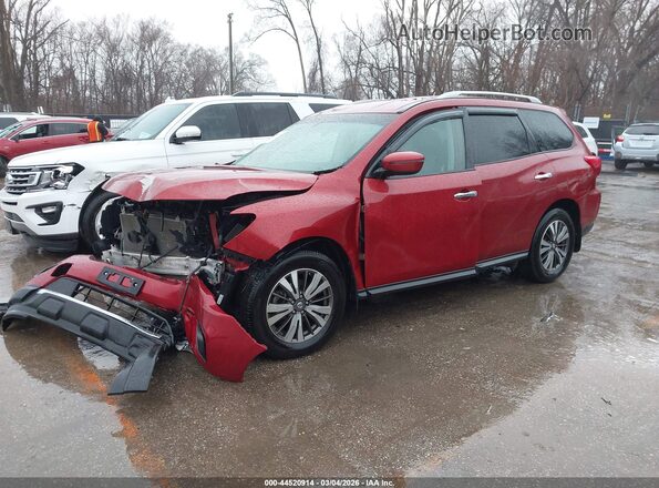 5N1DR2MM6HC912752 2017 NISSAN PATHFINDER Red Przód lewy
