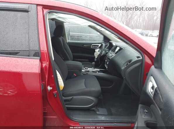 5N1DR2MM6HC912752 2017 NISSAN PATHFINDER Red Widok wnętrza z przodu