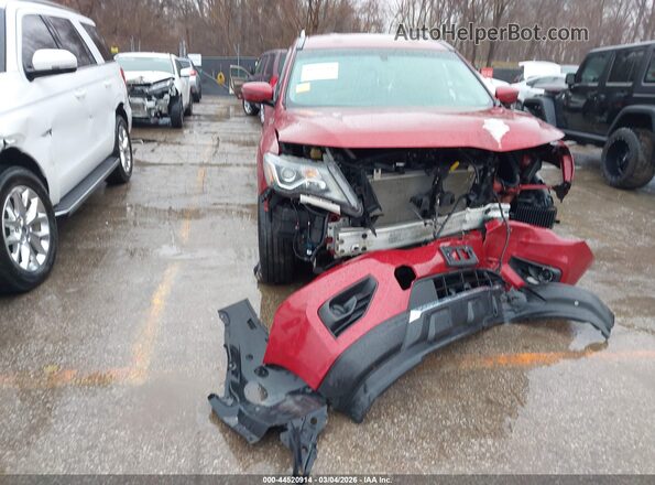 5N1DR2MM6HC912752 2017 NISSAN PATHFINDER Red Widok z przodu