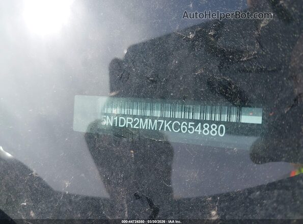 5N1DR2MM7KC654880 2019 NISSAN PATHFINDER Black 