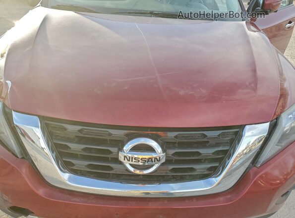 5N1DR2MMXHC696128 2017 NISSAN PATHFINDER Maroon Շարժիչի բաժամունքի տեսք