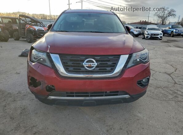 5N1DR2MMXHC696128 2017 NISSAN PATHFINDER Maroon Դիմացի տեսք