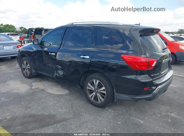 5N1DR2MN6HC634945 2017 NISSAN PATHFINDER Black Trasero izquierdo