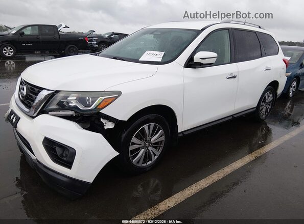 5N1DR2MN7JC619117 2018 NISSAN PATHFINDER White წინა მარცხენა ხედი სამი მეოთხედიდან