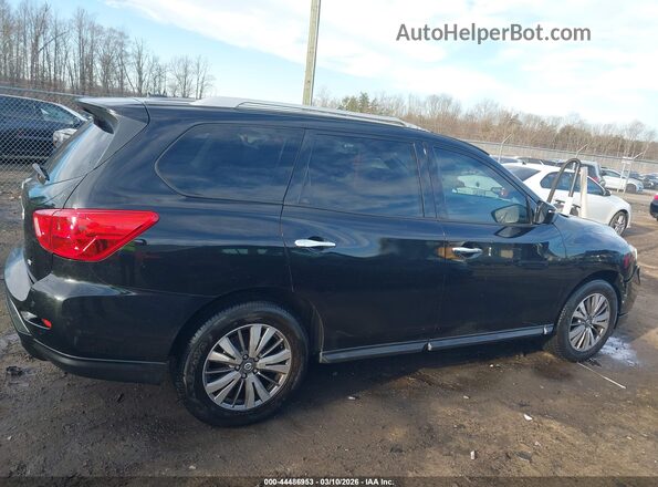 5N1DR2MNXHC663896 2017 NISSAN PATHFINDER Black Widok wnętrza z tyłu