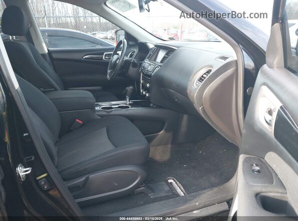 5N1DR2MNXHC663896 2017 NISSAN PATHFINDER Black Widok wnętrza z przodu