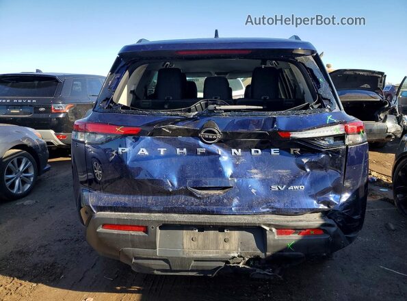 5N1DR3BC9NC229472 2022 NISSAN PATHFINDER Blue Widok z tyłu
