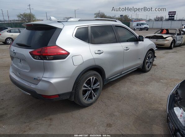 5N1ET2MT3HC794835 2017 NISSAN ROGUE HYBRID Silver Trasero derecho