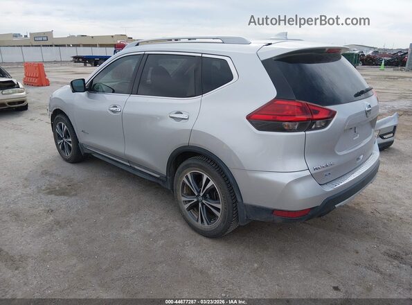 5N1ET2MT3HC794835 2017 NISSAN ROGUE HYBRID Silver Trasero izquierdo